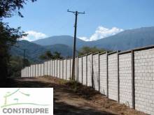 Tapial  simulando ladrillo visto con solera